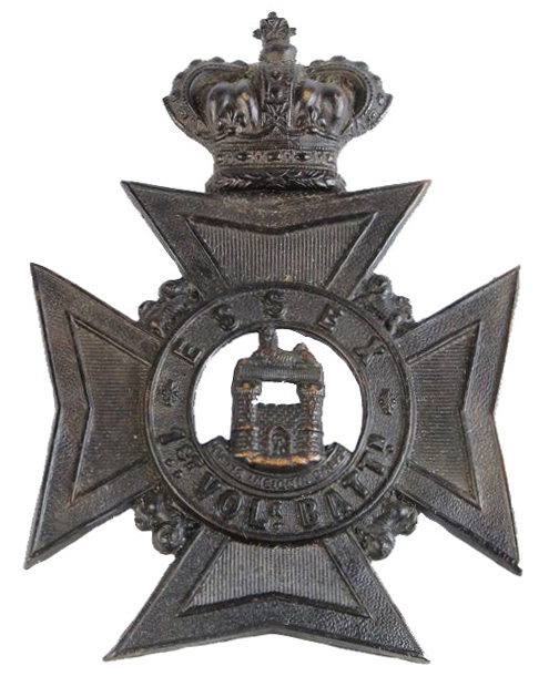 1st VB Essex Regiment first pattern helmet plate