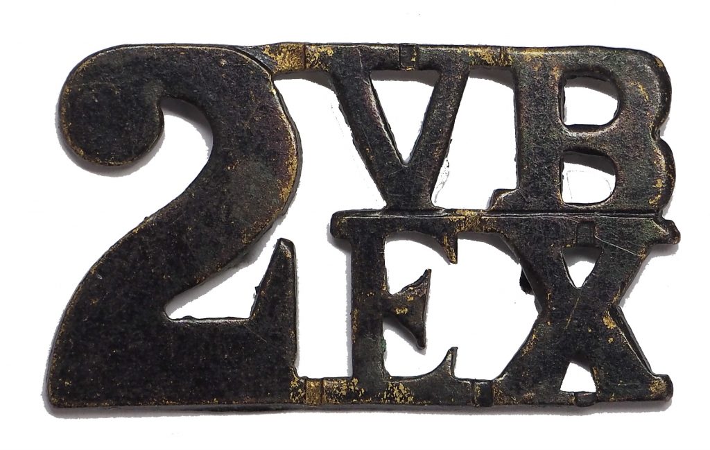 2nd VB Essex Regiment slouch hat badge