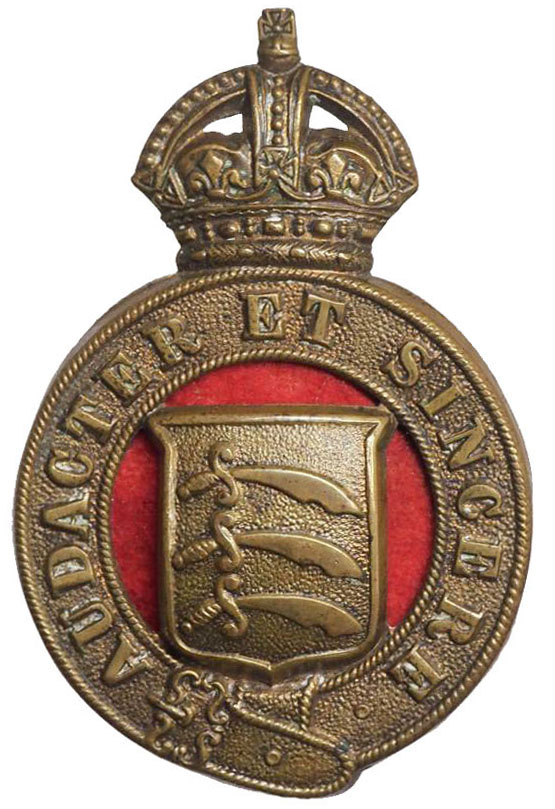 KK1365 Essex Imperial Yeomanry slouch hat badge