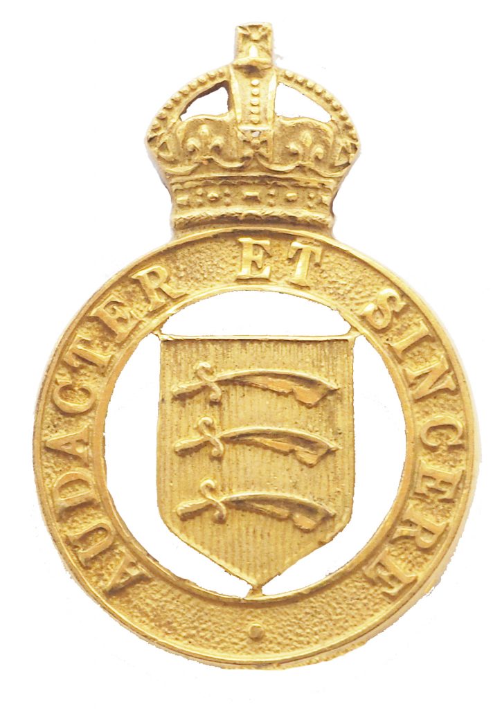 Essex Imperial Yeomanry Officer Cap Badge KK1369 gilt