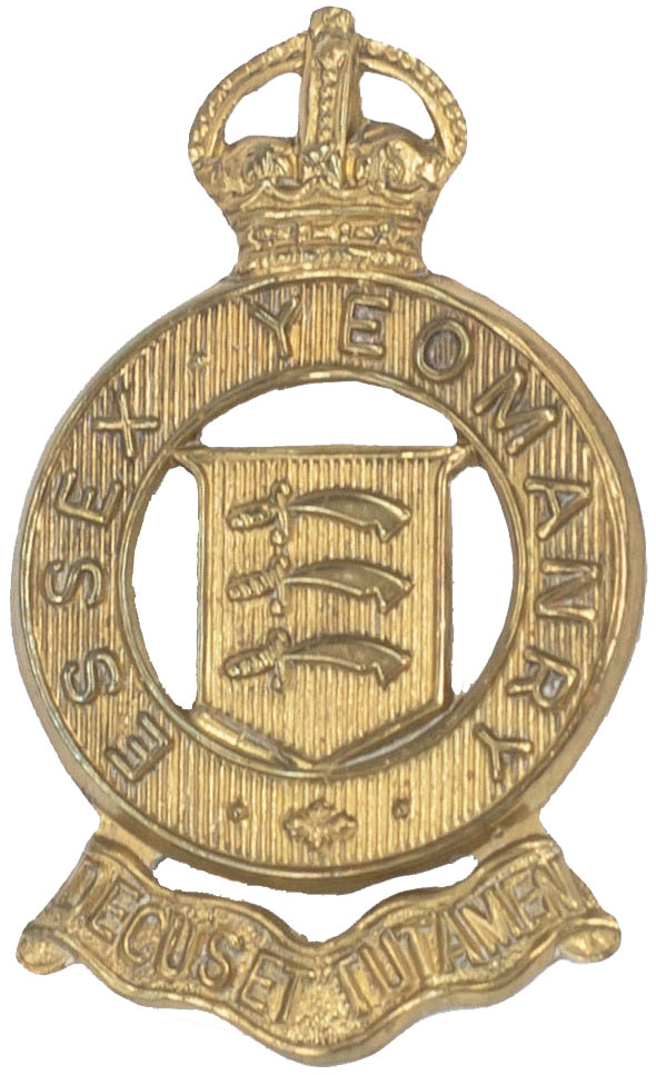 Essex Yeomanry KK1493 reproduction cap badge
