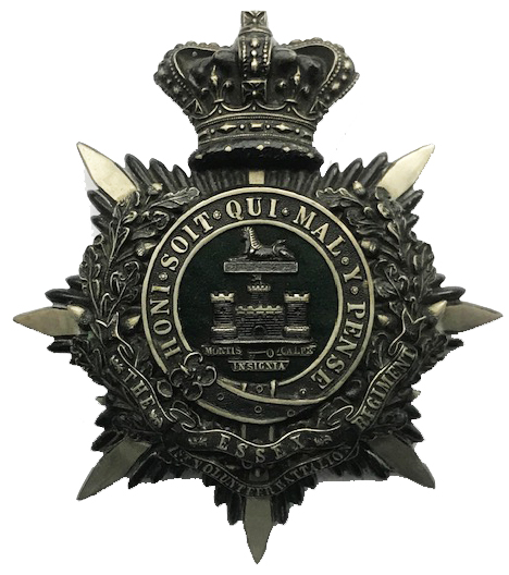 1st VB Essex Regiment officer helmet plate