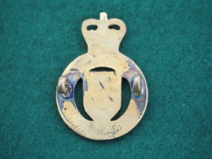 Essex Yeomanry QC gilt collar badge (W42)